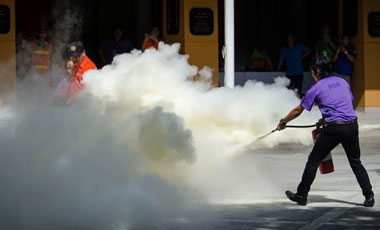 이산화탄소 소화기의 유지 및 사용에주의가 필요한 문제